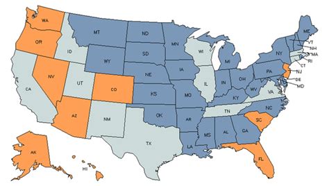 State Map for Massage Therapists at My Next Move