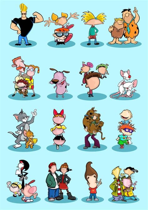 90s Cartoon Characters - Etsy