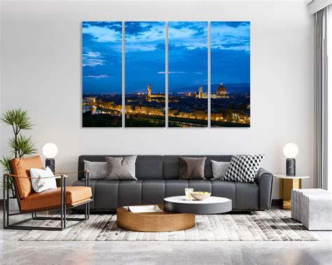 Canvas Set of Florence, Italy Wall Art Decoration, Florence Cityscape Print Canvas, Florence ...