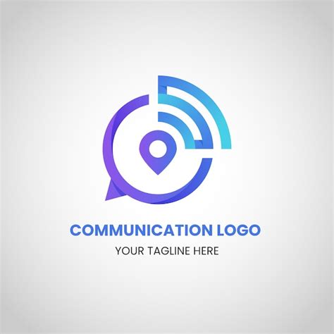 Free Vector | Communication logo design template