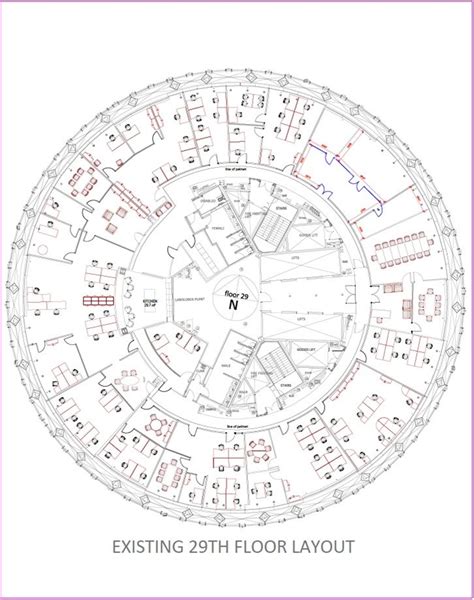 The Gherkin Floorplan