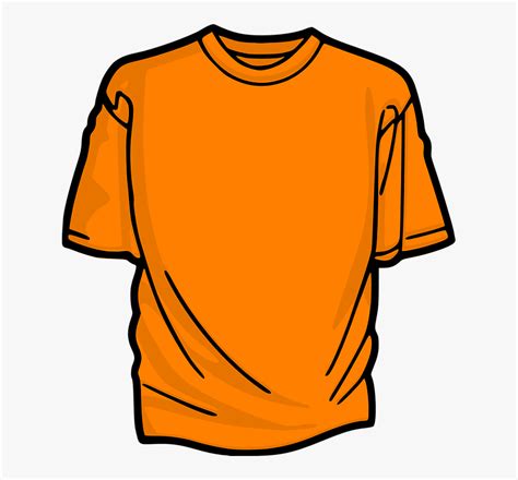 T-shirt, Front, Short, Orange - T Shirt Clip Art, HD Png Download - kindpng