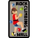 rock climbing wall fun patch