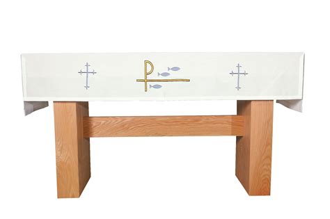 Crosses and Fish Communion Table Cover features washable fabric with contemporary design. Shop ...