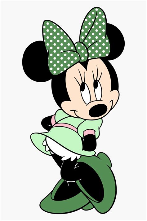 Brushes Png Minie - Minnie Mouse Green Bow, Transparent Png , Transparent Png Image - PNGitem