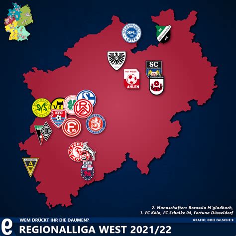 Landkarte: Regionalliga West 2021/22 – Die falsche 9