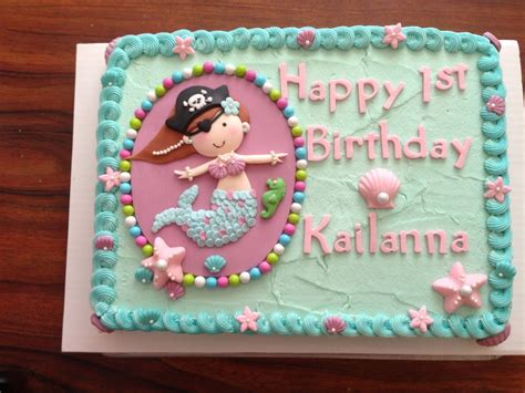 Mermaid Pirate Cake | Pirate cake, Superhero birthday cake, Mermaid ...