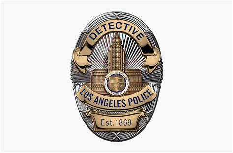 Lapd Police Officer Badge, HD Png Download - kindpng