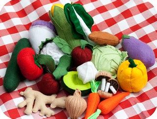 Felt Cornucopia of Vegetables | All the larger veggies I mad… | Flickr