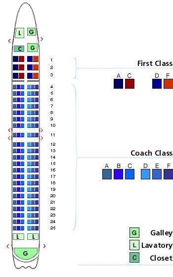 US Airways Airlines Aircraft Seatmaps - Airline Seating Maps and Layouts