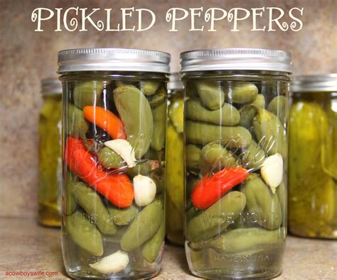 Pickled Jalapeno Peppers - A Cowboy's Wife