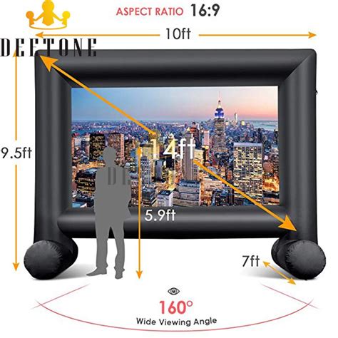 14ft Inflatable Outdoor Projector Screen With Fan For Home Cinema Parties - WeFlatables.com ...