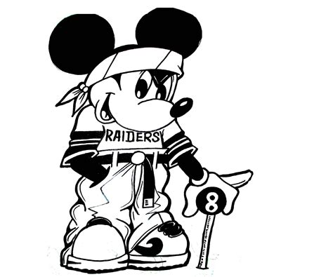 Mickey Mouse Line Drawing | Free download on ClipArtMag