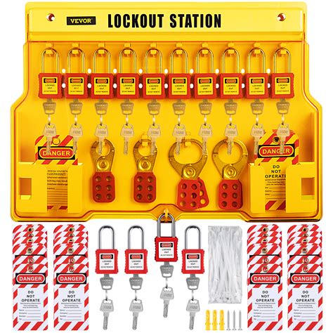 VEVOR 58 PCS Lockout Tagout Kits, Electrical Safety Loto Kit Includes ...