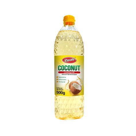 RASAKU Coconut Cooking Oil/ Minyak Masak Kelapa 500g (1 Unit)