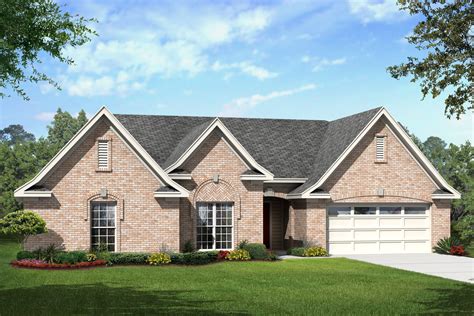 Elegant Brick Ranch Home Plan - 68020HR | 1st Floor Master Suite, Bonus Room, Butler Walk-in ...