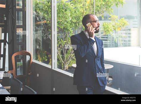 Business Person Talking Phone Concept Stock Photo - Alamy