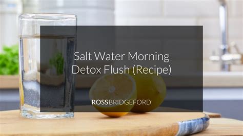 Salt Water Morning Flush Recipe - Live Energized