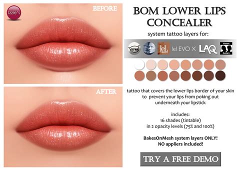 BOM Lower Lips Concealer for FLF | BOM layers for Catwa, Gen… | Flickr