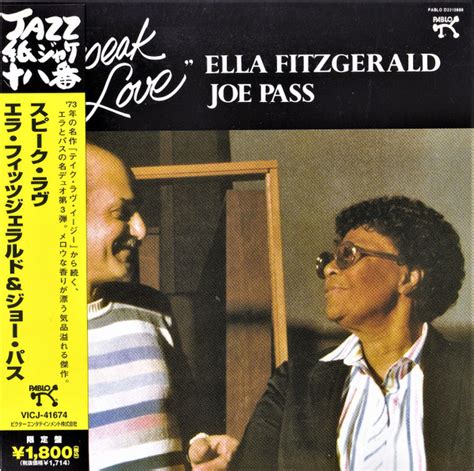 Ella Fitzgerald / Joe Pass – Speak Love (2006, Paper Sleeve, CD) - Discogs