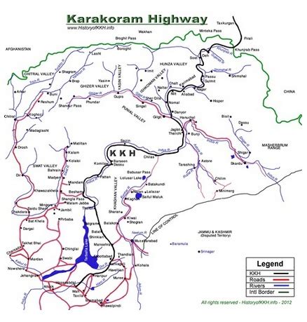 √ Karakoram Highway Map - Popular Century