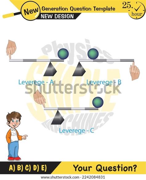 Physics Lever Examples Vector Illustration Simple Stock Vector (Royalty ...