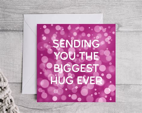 Sending You the Biggest Hug Ever Greeting Card - Etsy