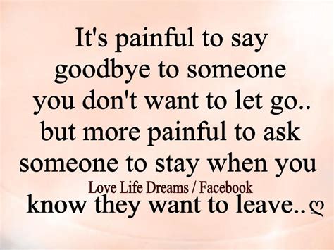 Love Life Dreams: It's painful to say goodbye to someone... | Goodbye ...