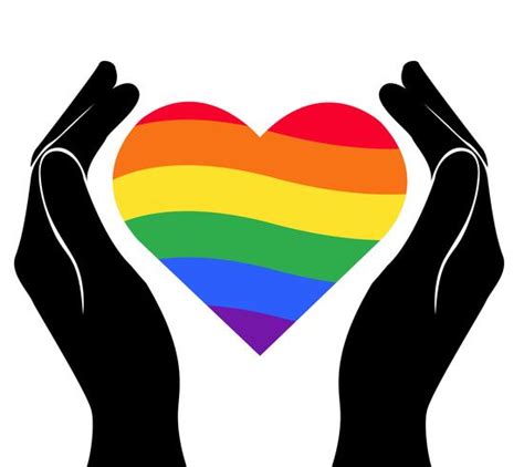 hand holding heart rainbow flag LGBT symbol 533106 Vector Art at Vecteezy