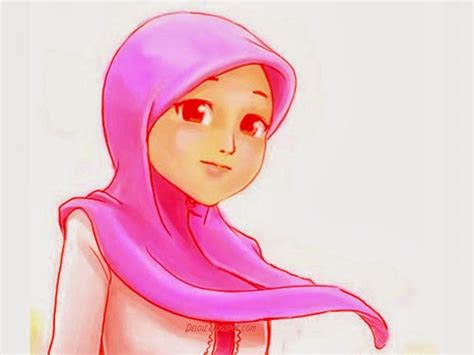 Kartun Muslimah Gambar Wallpaper Animasi Wanita Cantik - Gambar Kartun Muslimah Cantik Berhijab ...