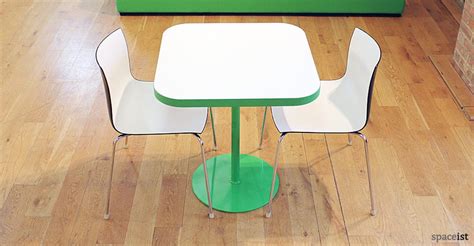 Cafe Tables : Edge square table | green base