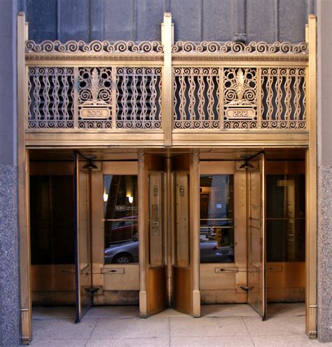 222 Wells Art Deco Door | Bronze Art Deco door to the buildi… | Flickr