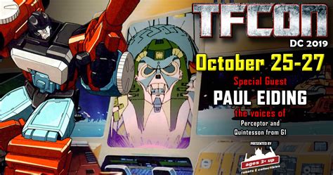 Transformers voice actor Paul Eiding to attend TFcon DC 2019