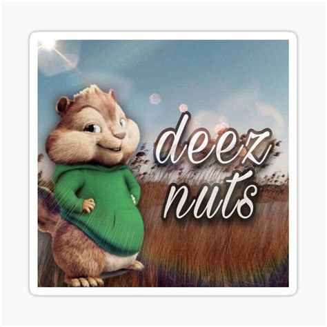 "DEEZ NUTS " Sticker for Sale by red3058 | Redbubble