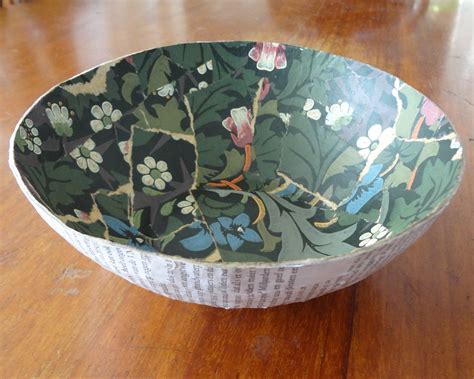 Vintage Paper Bowl · How To Make A Paper Bowl · Papercraft, Decoupage, and Papier-mâché on Cut ...