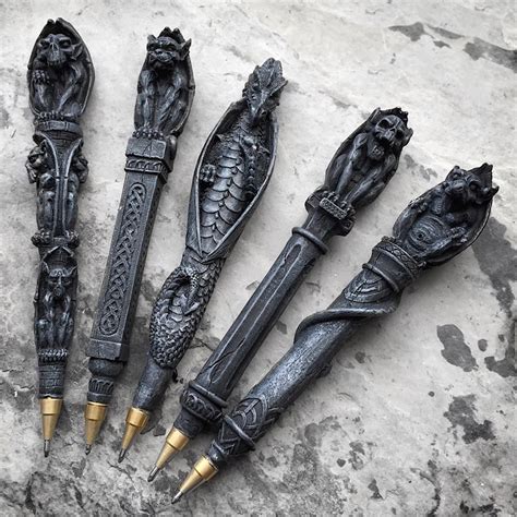 Gothic pens | Wiccan shops, Gothic gifts, Gargoyles