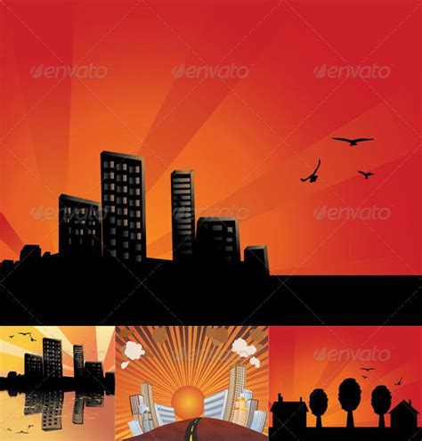 Sunset City Background | Sunset city, City background, Sunset background