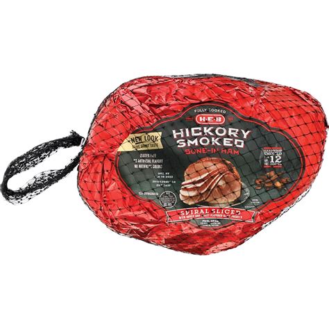 H-E-B Fully Cooked Hickory-Smoked Bone-In Spiral Sliced Ham - Honey Glaze - Shop Meat at H-E-B