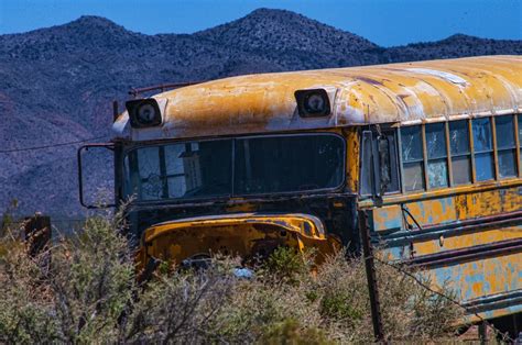 Abandoned School Bus Free Stock Photo - Public Domain Pictures