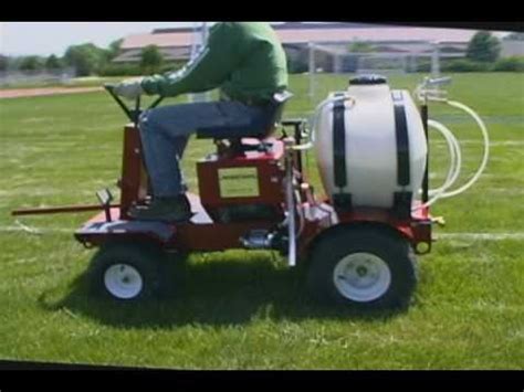 New Rider 1000 Athletic Field Painting Machine by Newstripe - YouTube