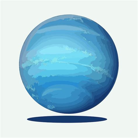 Premium Vector | Vector planet neptune cartoon style