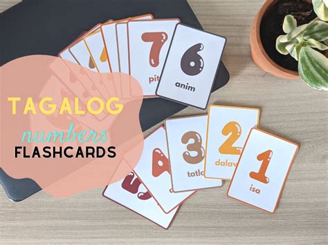 Tagalog Flashcards Numbers digital Print - Etsy