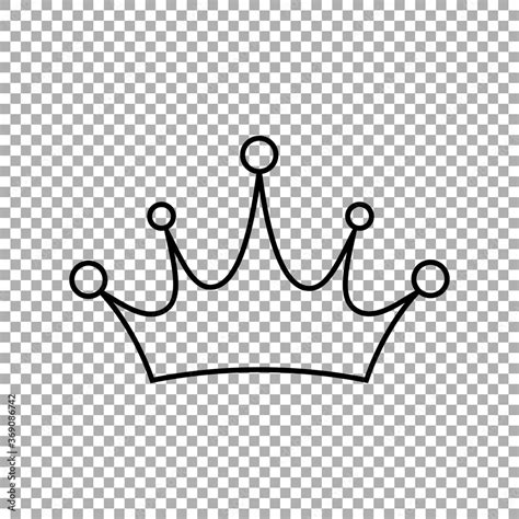 Crown icon . Princess crown icon isolated on transparent background ...