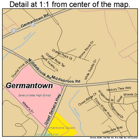 Germantown Maryland Street Map 2432025