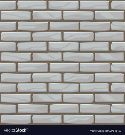White brick wall texture seamless Royalty Free Vector Image