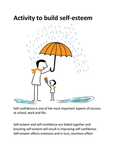 Activity to build self esteem