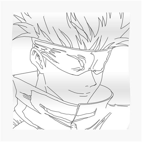 fun gojo satoru Coloring Page - Anime Coloring Pages