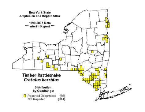 Timber Rattlesnake Distribution Map - NYS Dept. of Environmental ...