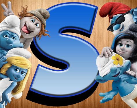 Smurfs Font Png, Smurfs Alphabet Png, Smurfs Letters, Printable Smurfs ...