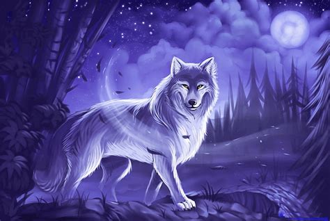 1920x1080px, 1080P free download | Mystic Wolf, art, predator, moon ...